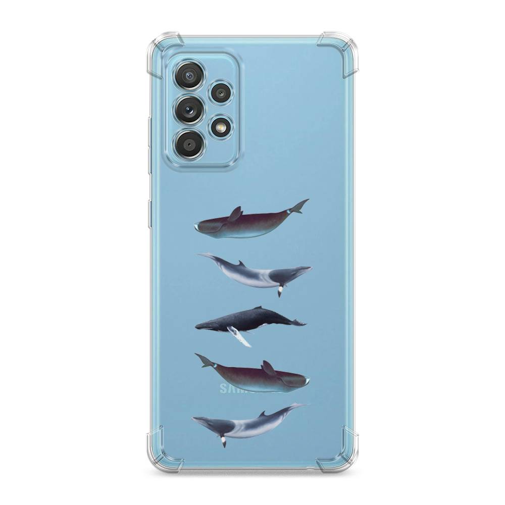 

Чехол Awog на Samsung Galaxy A33 "Киты арт 2", Серый, 2104451-1
