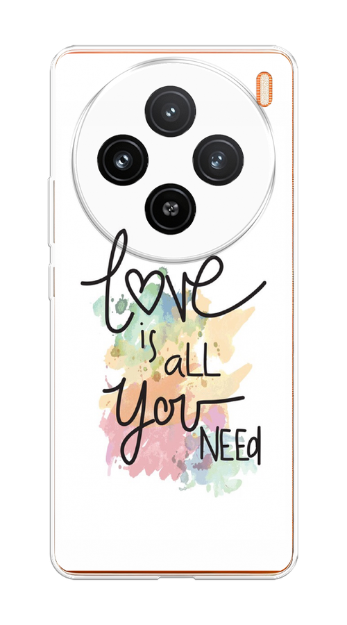 

Чехол на Vivo X100 "Love is all you need", Белый;черный;зеленый, 2611750-1