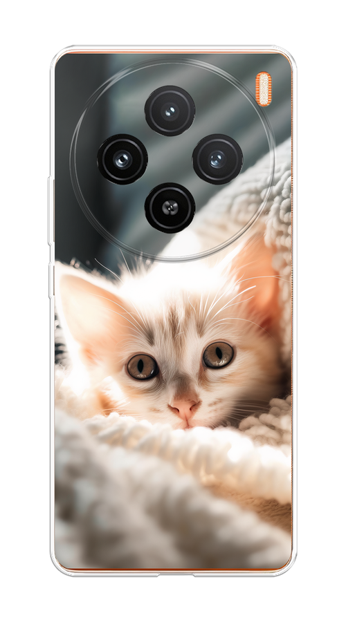 

Чехол на Vivo X100 "Белый шкодливый котенок", Серый;белый;бежевый;оранжевый, 2611750-1