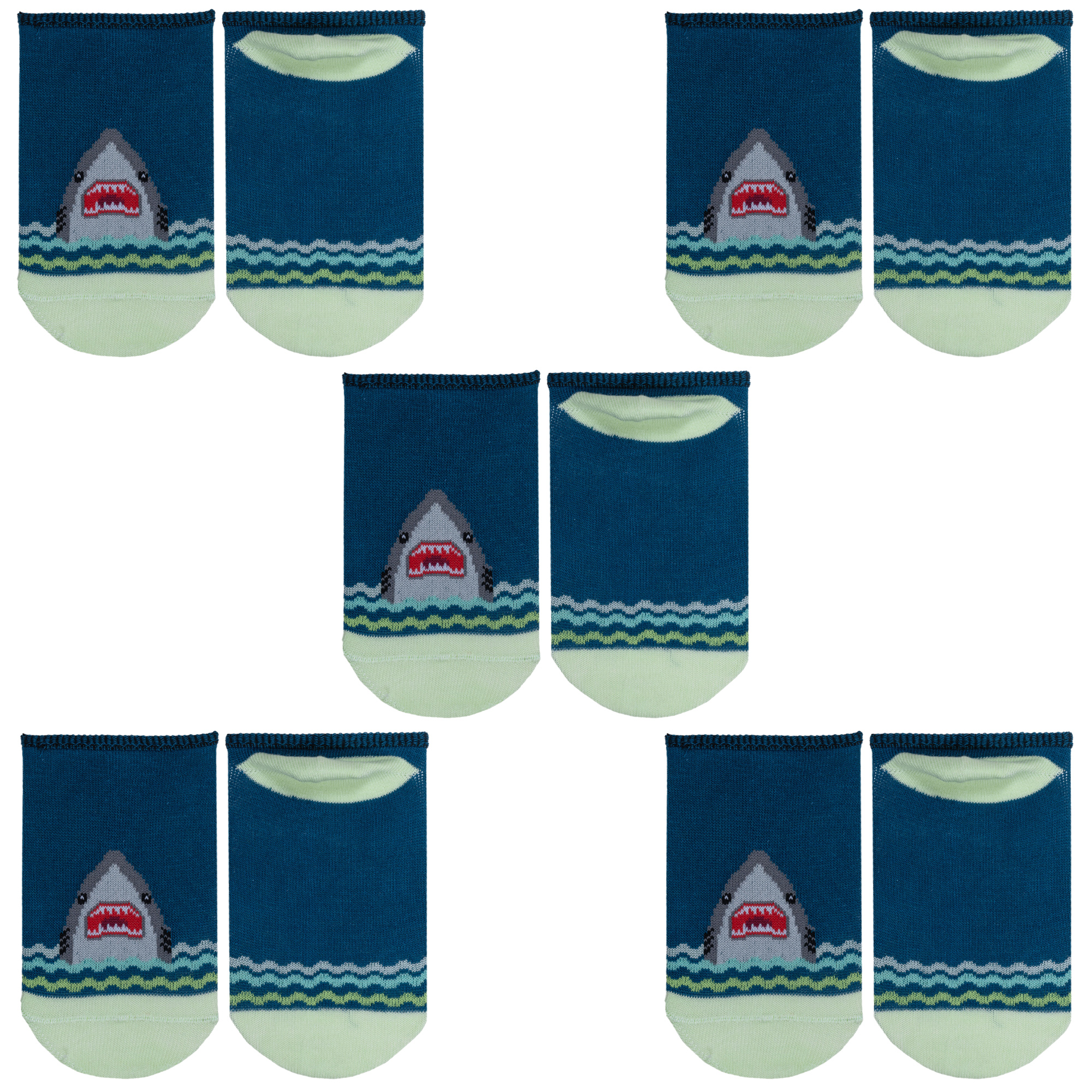 Носки детские Борисоглебский трикотаж 5-8С31 цв. синий; зеленый; серый р. 18-20