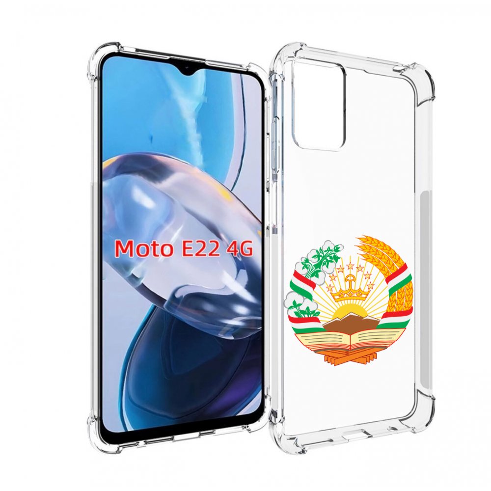 

Чехол MyPads герб-таджикистана для Motorola Moto E22 4G / E22i 4G, Прозрачный, Tocco