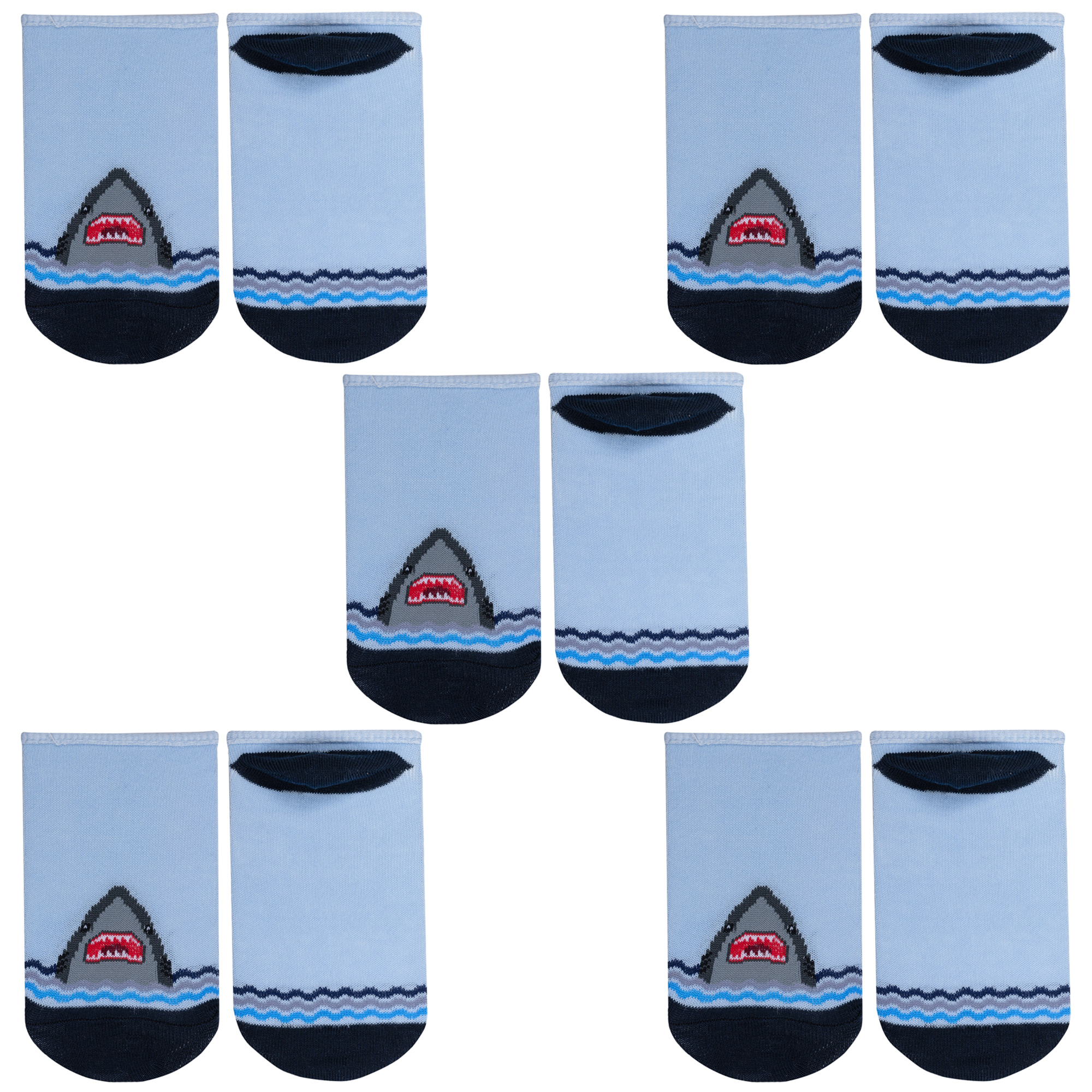 Носки детские Борисоглебский трикотаж 5-8С31 цв. голубой; синий; серый р. 20-22