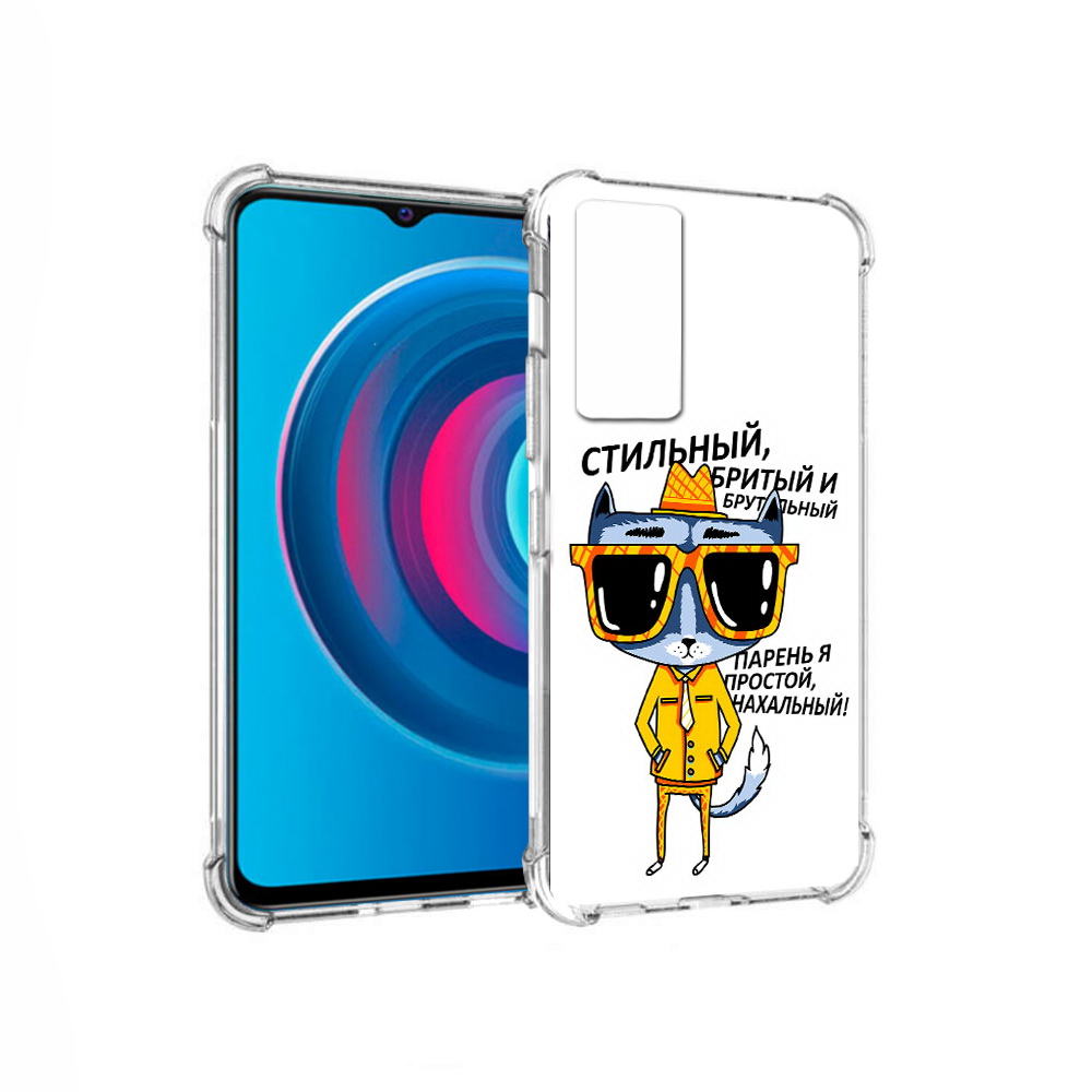 Чехол MyPads Tocco для Vivo Y74s стильный кот (PT224892.430.625)
