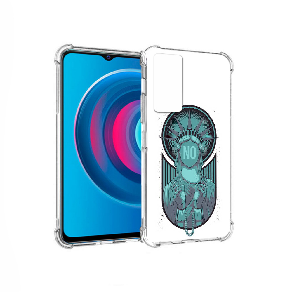 

Чехол MyPads Tocco для Vivo Y74s статуя свободы зеленый (PT224892.430.623), Прозрачный, Tocco