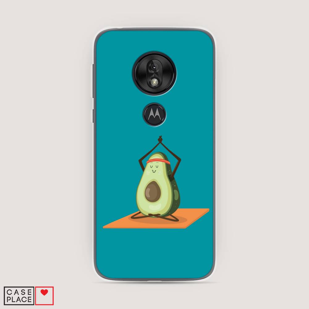 

Чехол на Motorola Moto G7 Play "Расслабься с авокадо", Голубой, 241250-6