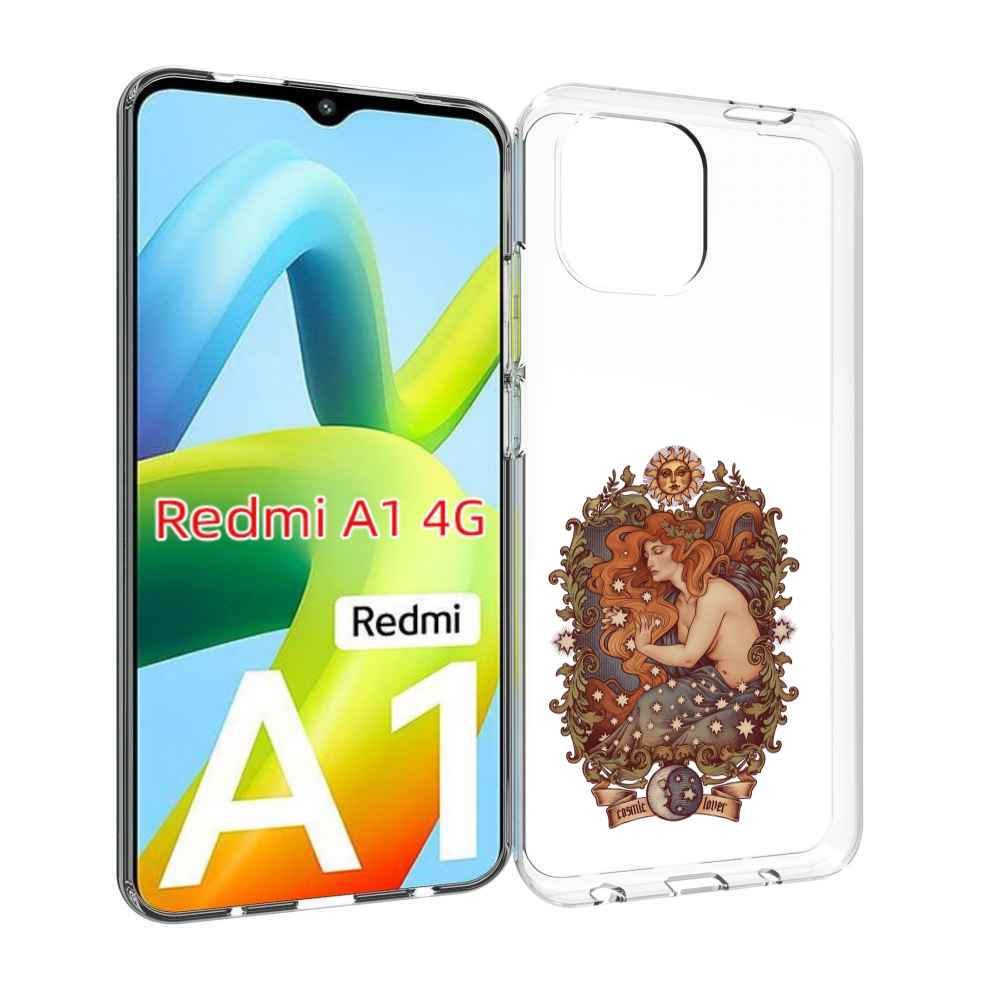 

Чехол Mypads Звездная Девушка Абстракция Для Xiaomi Redmi A1, Прозрачный, Tocco