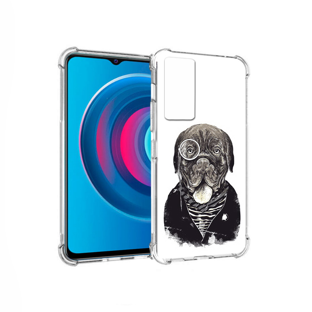 

Чехол MyPads Tocco для Vivo Y74s солидный песик (PT224892.430.615), Прозрачный, Tocco