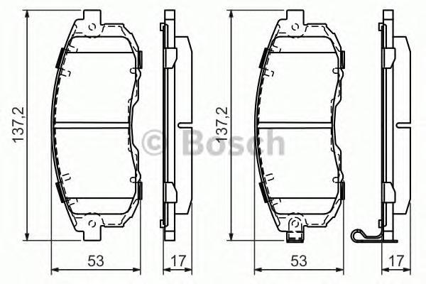 

Тормозные колодки Bosch передние для Nissan Juke, Teana, Tiida/Suzuki SX4 986494337
