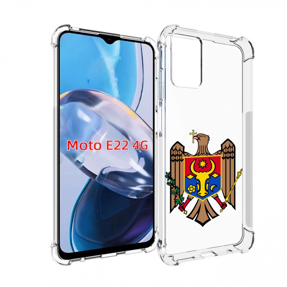 

Чехол MyPads герб-молдовы для Motorola Moto E22 4G / E22i 4G, Прозрачный, Tocco