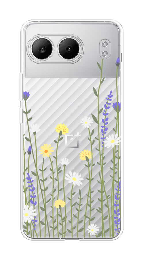 

Чехол на OnePlus Nord 4 5G "Ромашка и лаванда", Зеленый;желтый;прозрачный, 155250-1