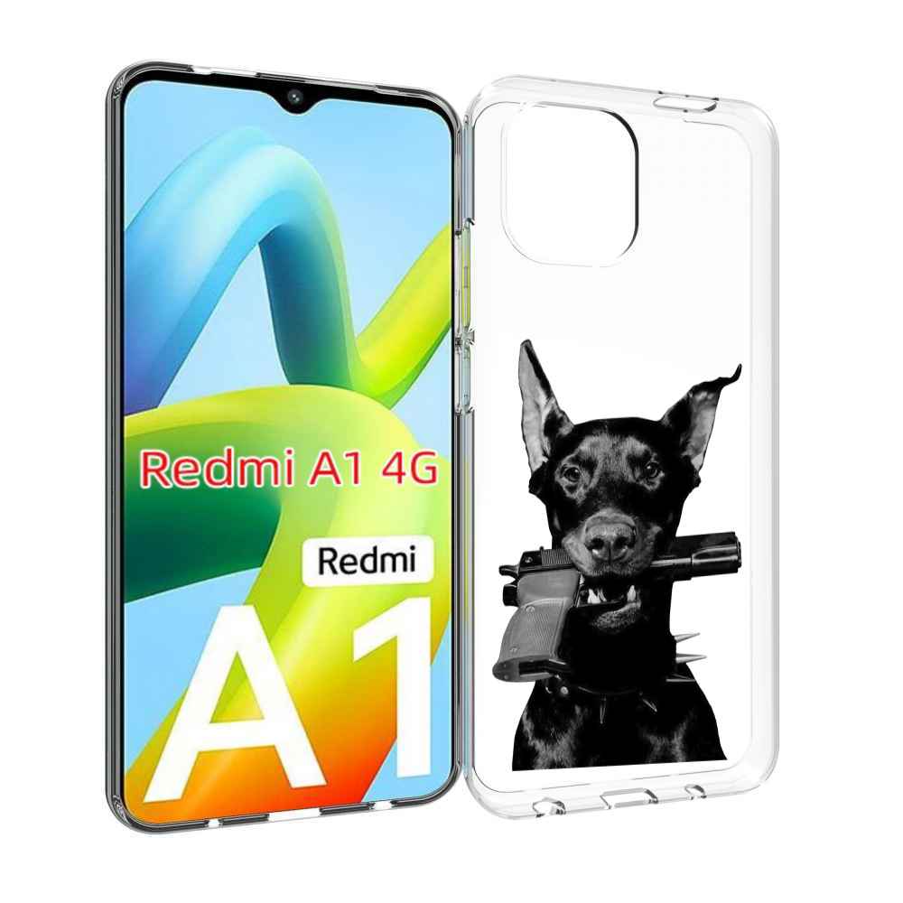 Чехол Mypads Доберман С Пистолетом Для Xiaomi Redmi A1