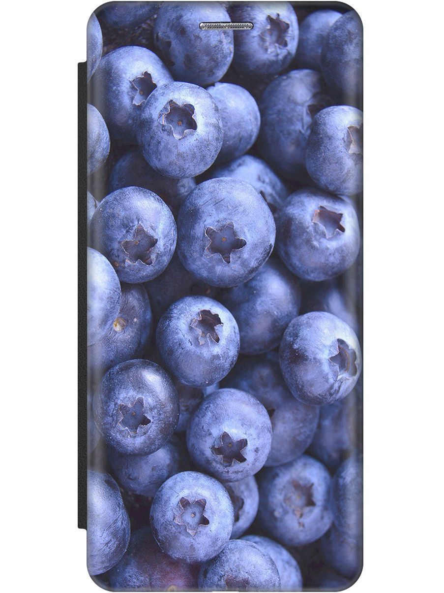

Чехол-книжка на Huawei P20 Lite/Nova 3e "Ягодки" черный, Синий;фиолетовый, 9161