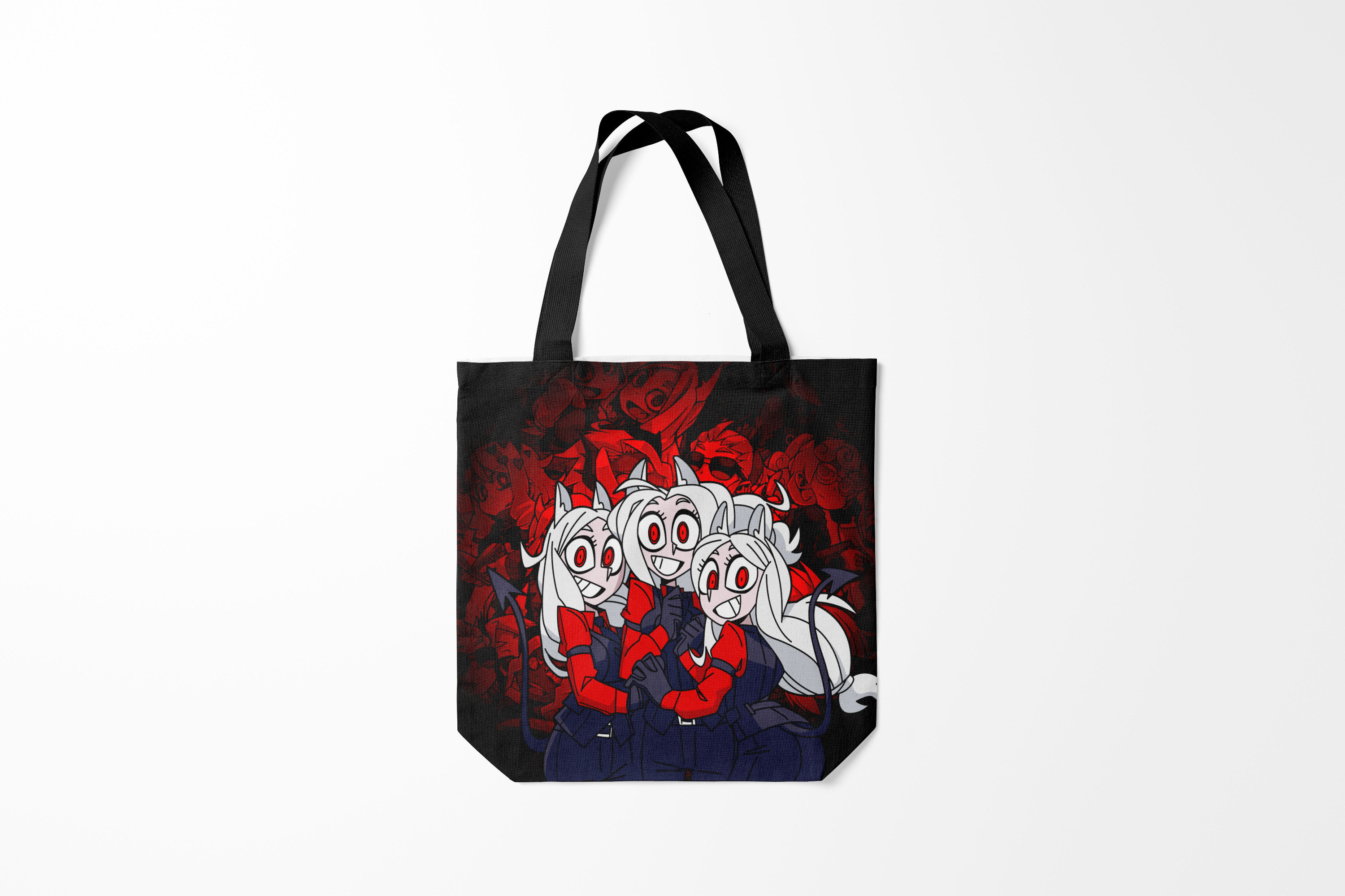 

Сумка шoппер унисекс Burnettie Helltaker CERBERUS, черный, Helltaker CERBERUS