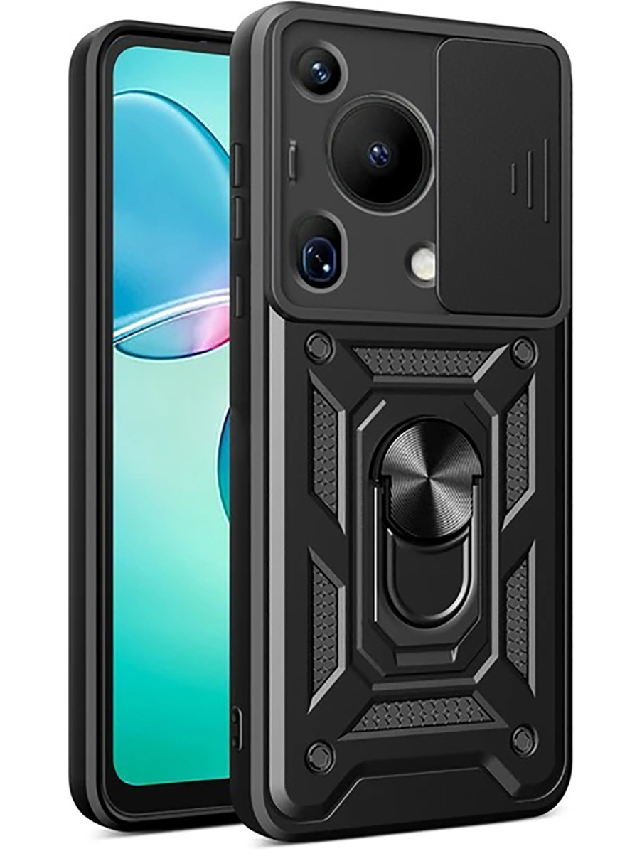 

Противоударный чехол на Huawei Pura 70 Ultra с защитой камеры черный, 782625813