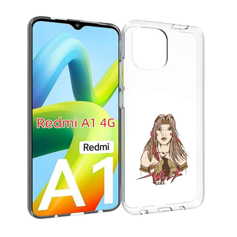 Чехол Mypads Девушка Волк Для Xiaomi Redmi A1