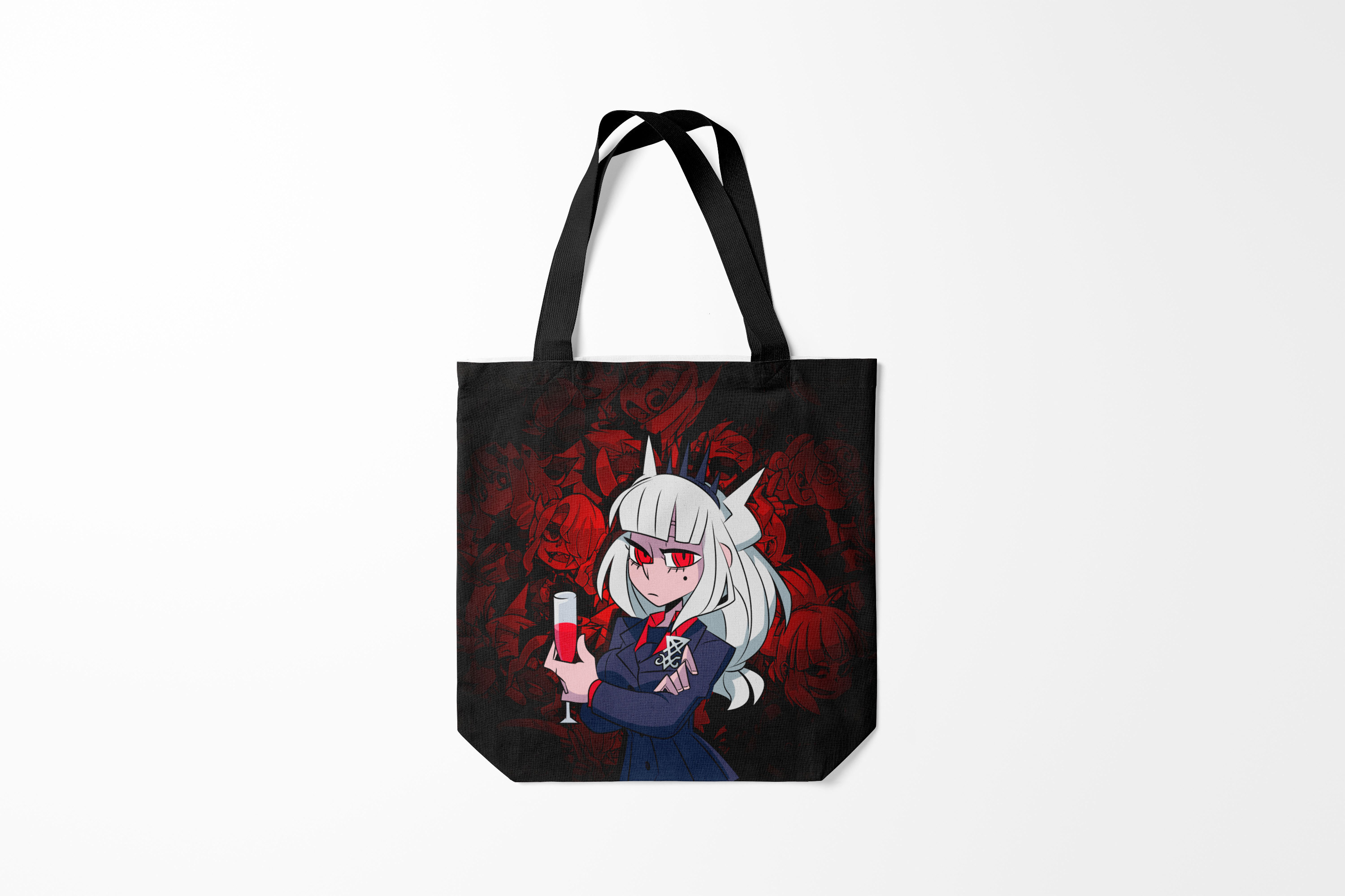 

Сумка шoппер унисекс Burnettie Helltaker LUCIFER, черный, Helltaker LUCIFER