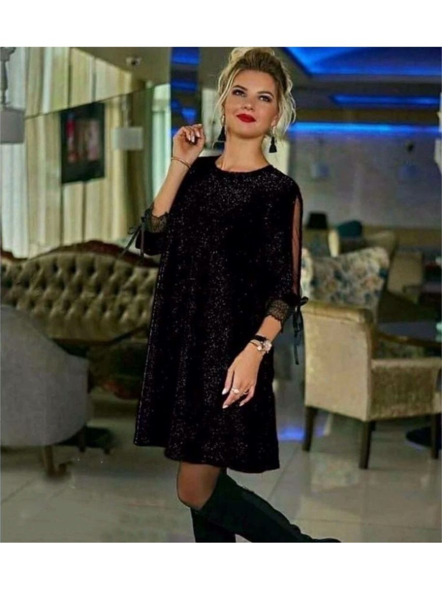 

Платье женское Louren Wilton П-LW-4 черное 54 RU, Черный, П-LW-4