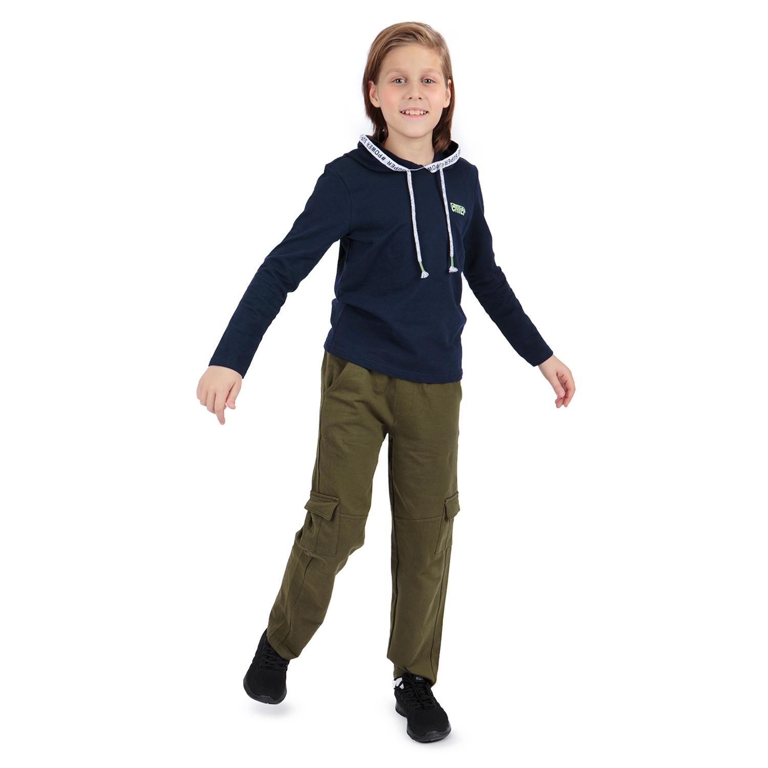 

Брюки детские Leader Kids цв.хаки ,р.140, SS20LM27L