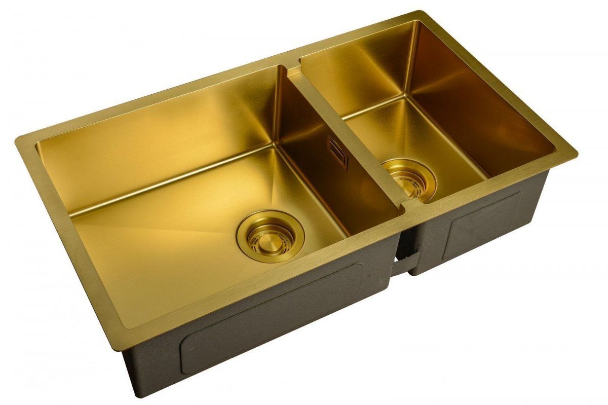 

Мойка для кухни ZorG ZL R 780-2-440 BRONZE, Золотистый, ZL R 780-2-440