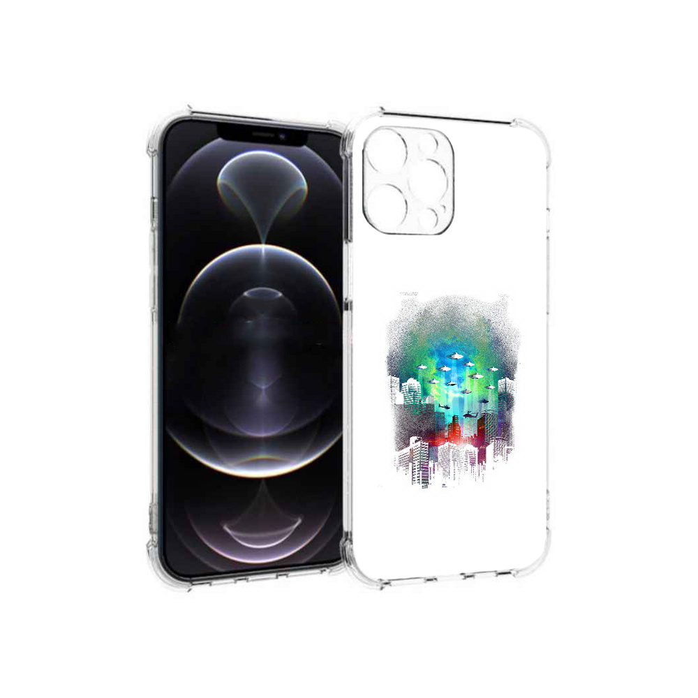 

Чехол MyPads Tocco для Apple iPhone 13 Pro Max город в свечении (PT163170.617.296), Прозрачный, Tocco