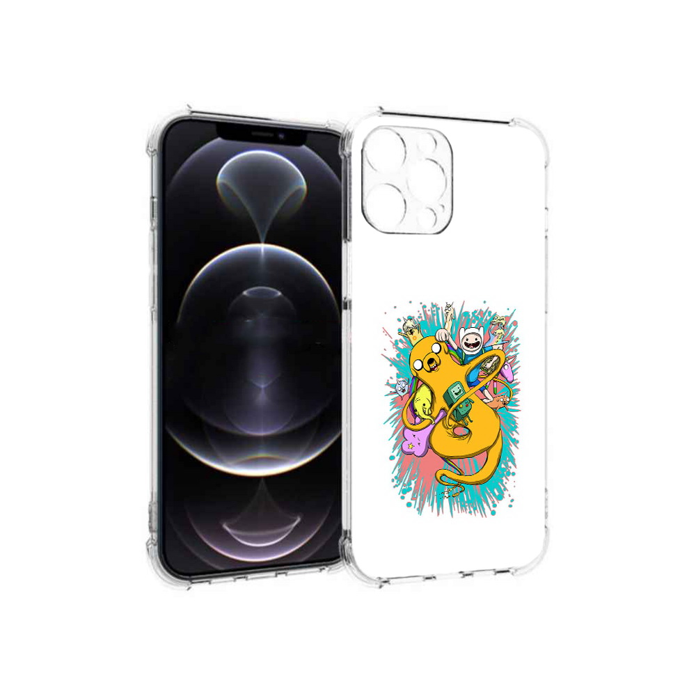 

Чехол MyPads Tocco для Apple iPhone 13 Pro Max время приключений рисунок, Прозрачный, Tocco