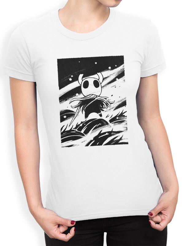 

Футболка женская DreamShirts Studio Игра Hollow Knight 565-knight-1 белая S, Белый, Игра Hollow Knight 565-knight-1