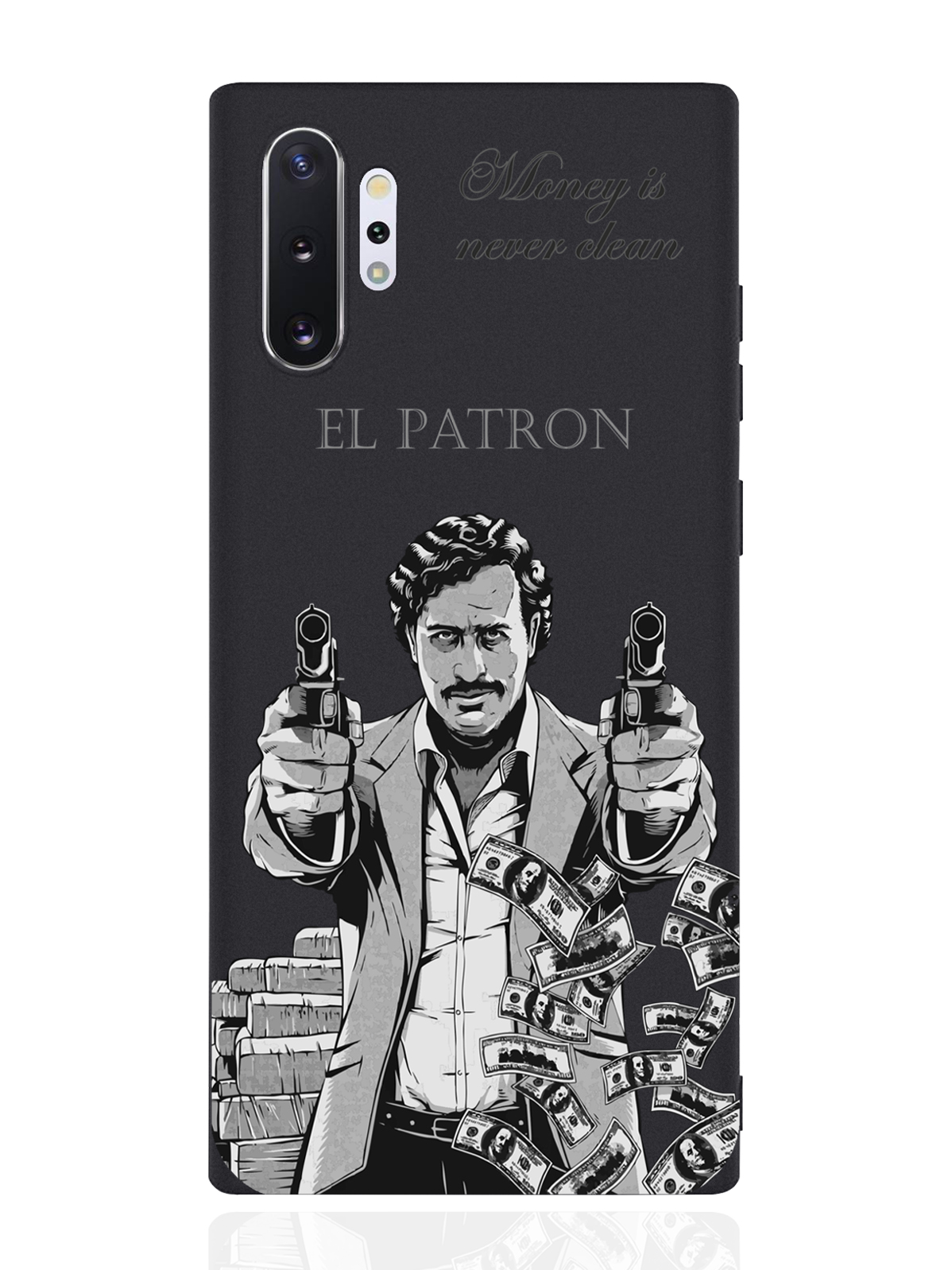 

Чехол MustHaveCase для Samsung Galaxy Note 10+ Пабло Эскобар черный, Серый;черный