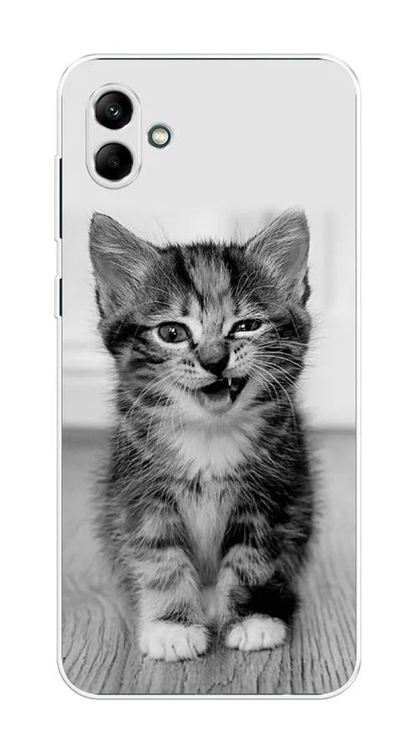 

Чехол Awog на Samsung Galaxy A04 / Самсунг A04 "Подмигивающий котенок", Серый;черный, 2107050-1