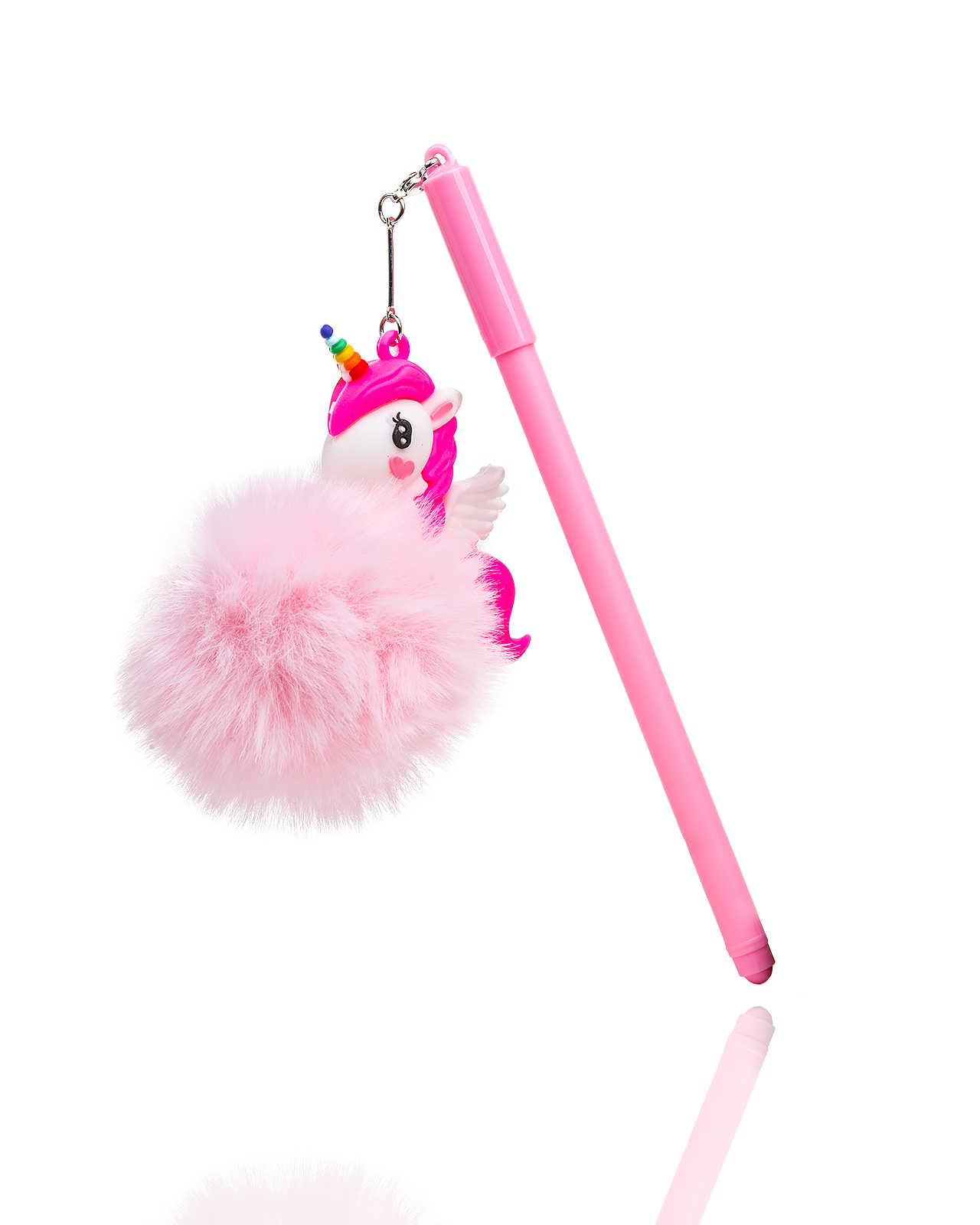 

Ручка шариковая wellywell Единорог Pen_Brelok_Meh_Unicorn_Pink, синяя, 1 шт.