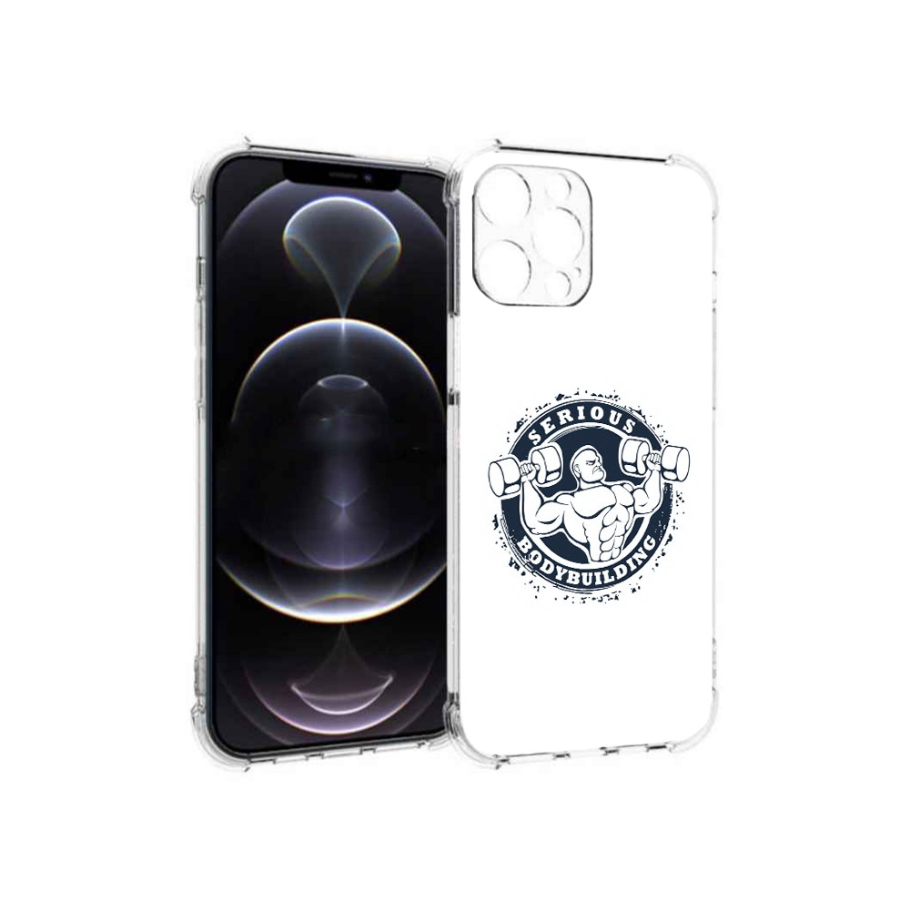 

Чехол MyPads Tocco для Apple iPhone 13 Pro Max бодибилдинг воля к победе, Прозрачный, Tocco