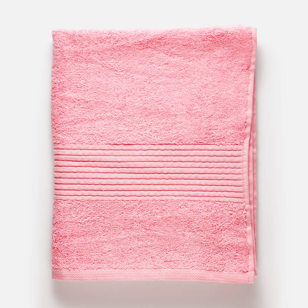 Полотенце Aisha Vesta махровое, серо-розовое, 50x90, 480 гр./м2
