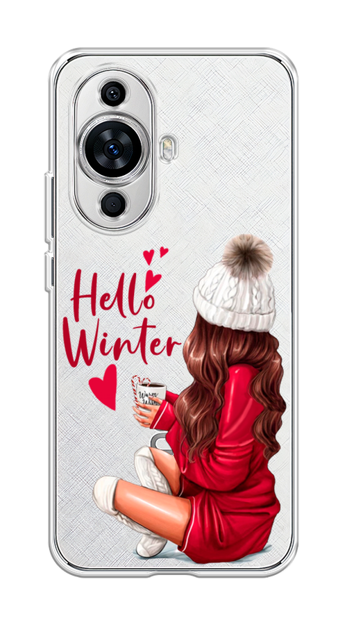 

Чехол на Huawei Nova 11 "Hello winter", Красный;белый;коричневый, 6121250-5