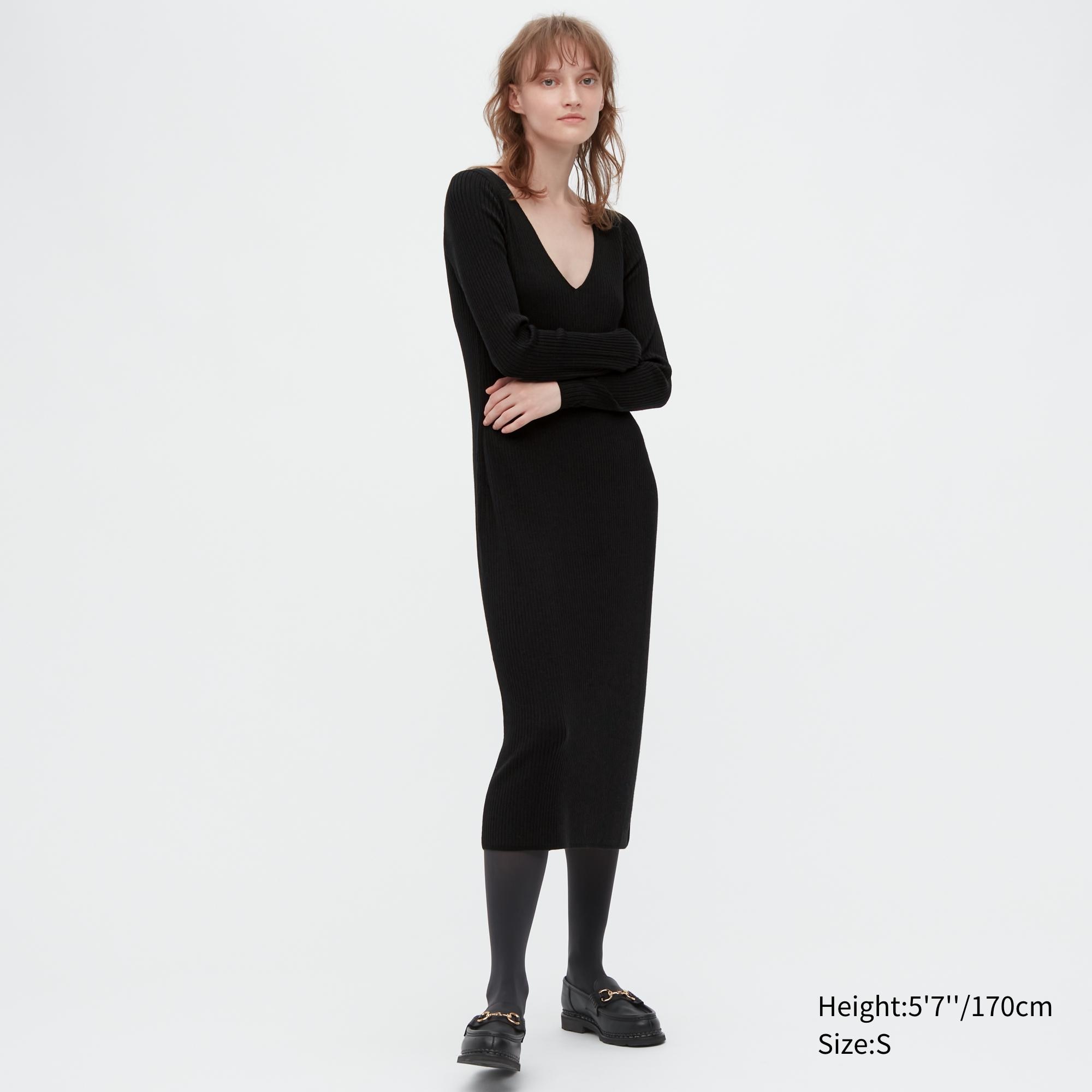 

Платье женское UNIQLO 456047COL09 черное S (доставка из-за рубежа), 456047COL09
