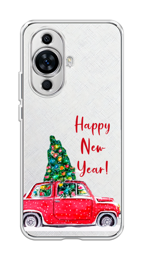 

Чехол на Huawei Nova 11 "Happy New Year", Красный;зеленый, 6121250-5