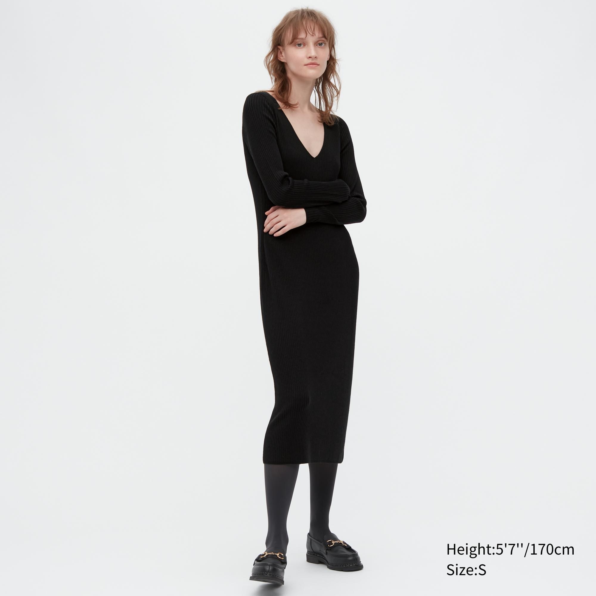 

Платье женское UNIQLO 456047COL09 черное XS (доставка из-за рубежа), 456047COL09