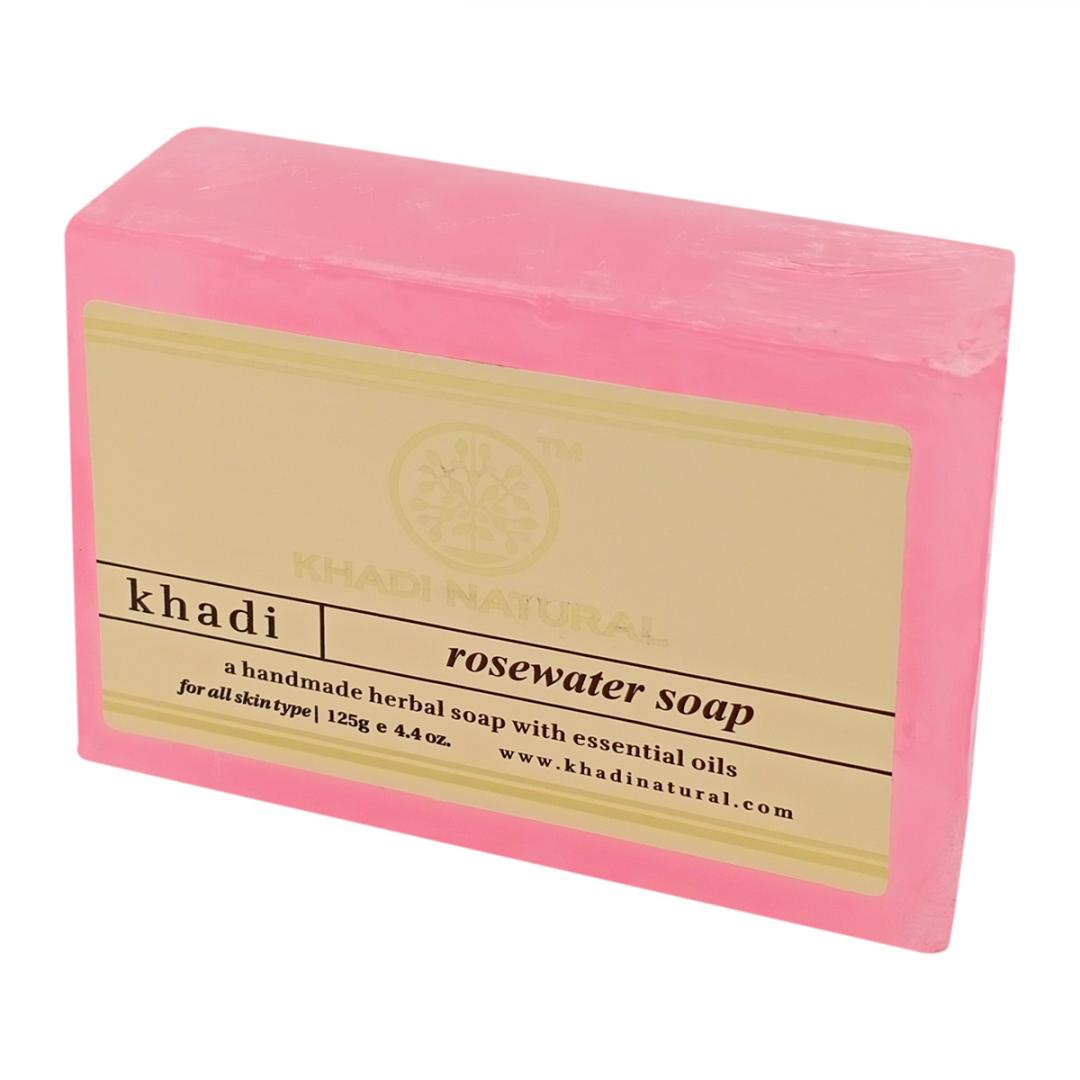 Купить Натуральное мыло с розовой водой Khadi Natural | Кади Нейчерал 125г