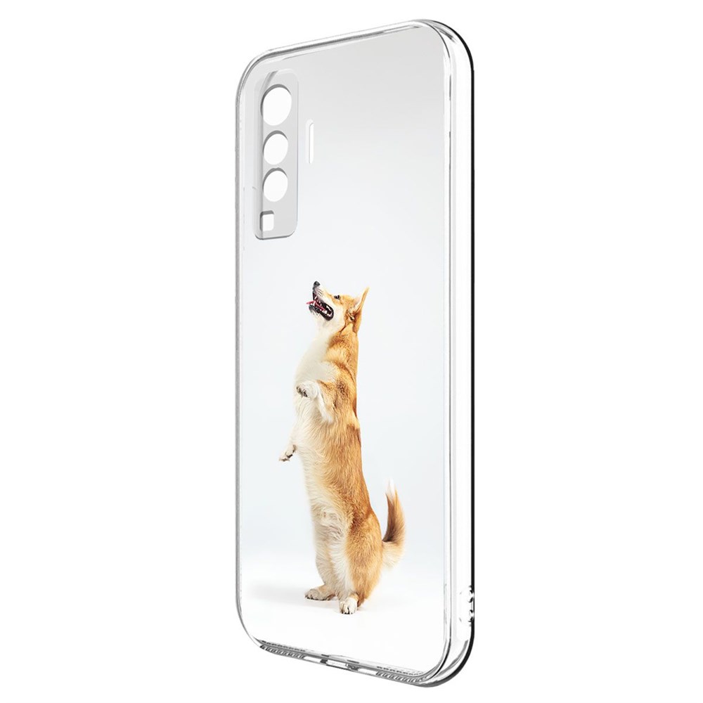 Чехол-накладка Корги готов служить для Vivo X50