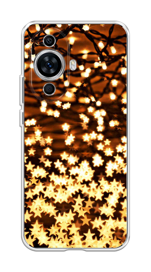 

Чехол на Huawei Nova 11 "Новогодняя гирлянда", Золотистый, 6121250-5