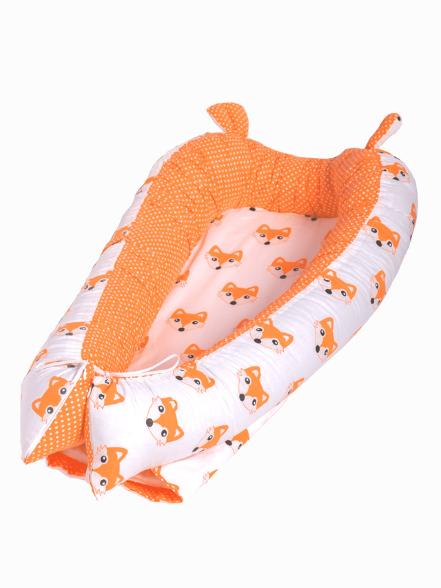 

Кокон для новорожденных со съёмным матрасом Body Pillow coc_matt_orang_fox, Кокон для новорожденных