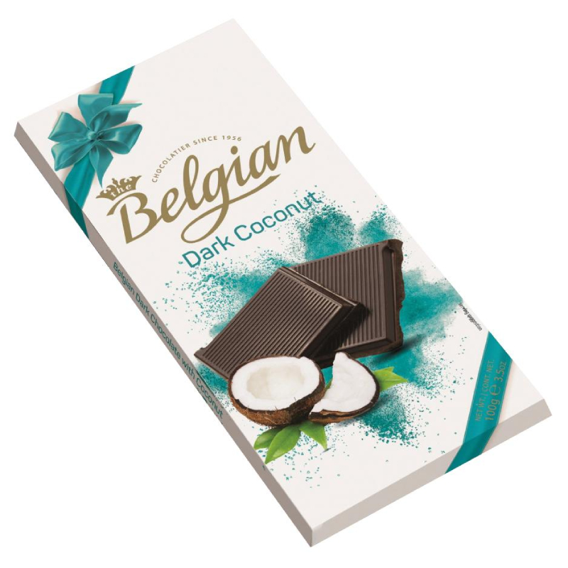 Шоколад Belgian Tradition тёмный, с кокосом, 100 г