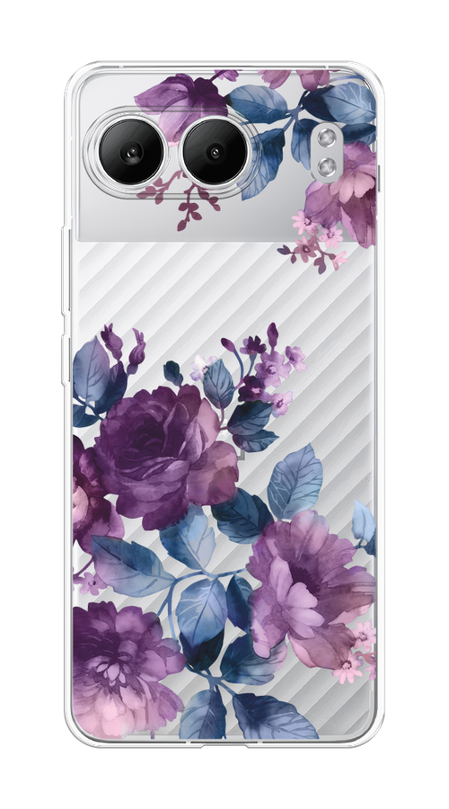 

Чехол на OnePlus Nord 4 5G "Purple Blossoms", Синий;фиолетовый, 155250-1