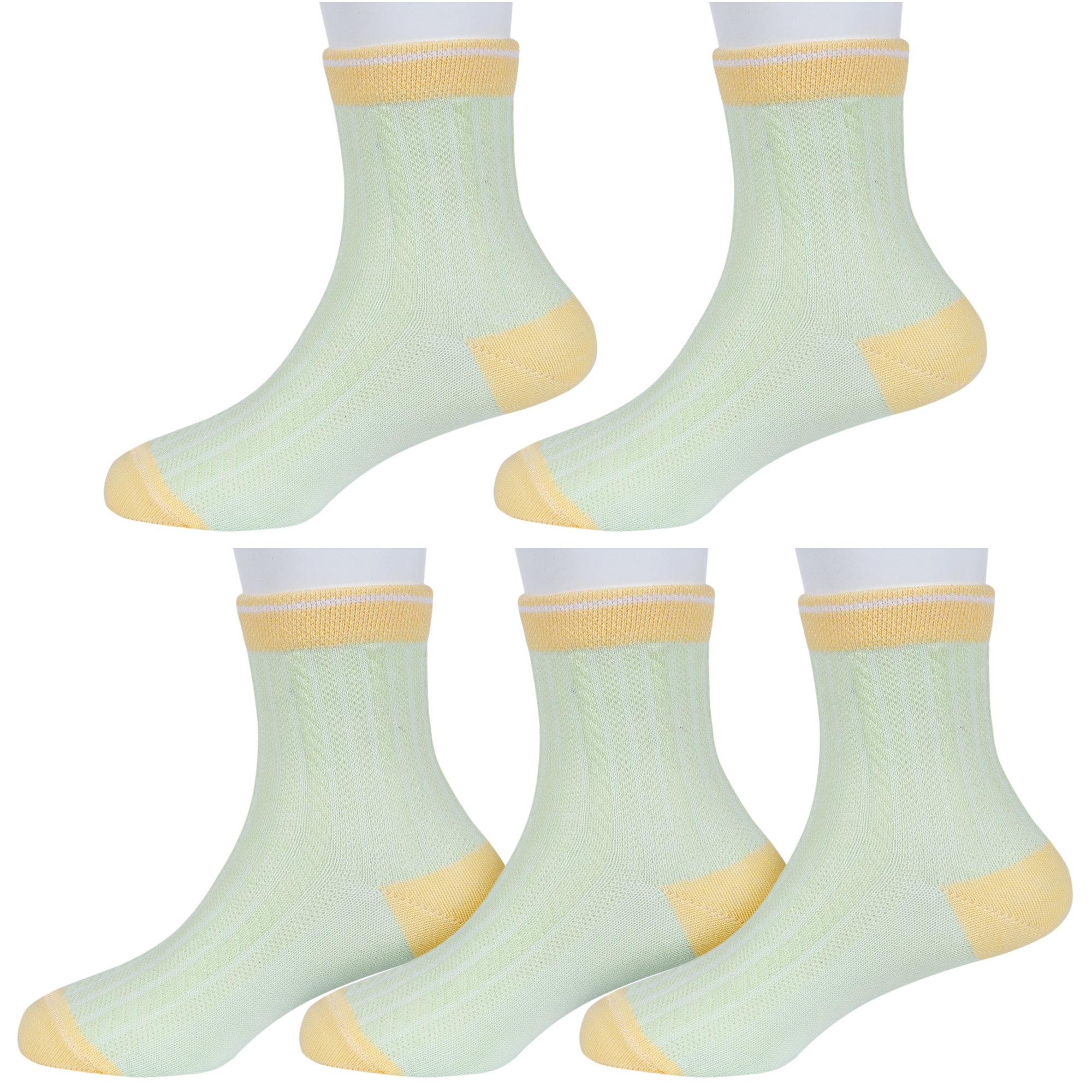 Носки детские Борисоглебский трикотаж 5-8С52 цв. зеленый; желтый; белый р. 14-16 резиновые сапоги салатового а nordman детские