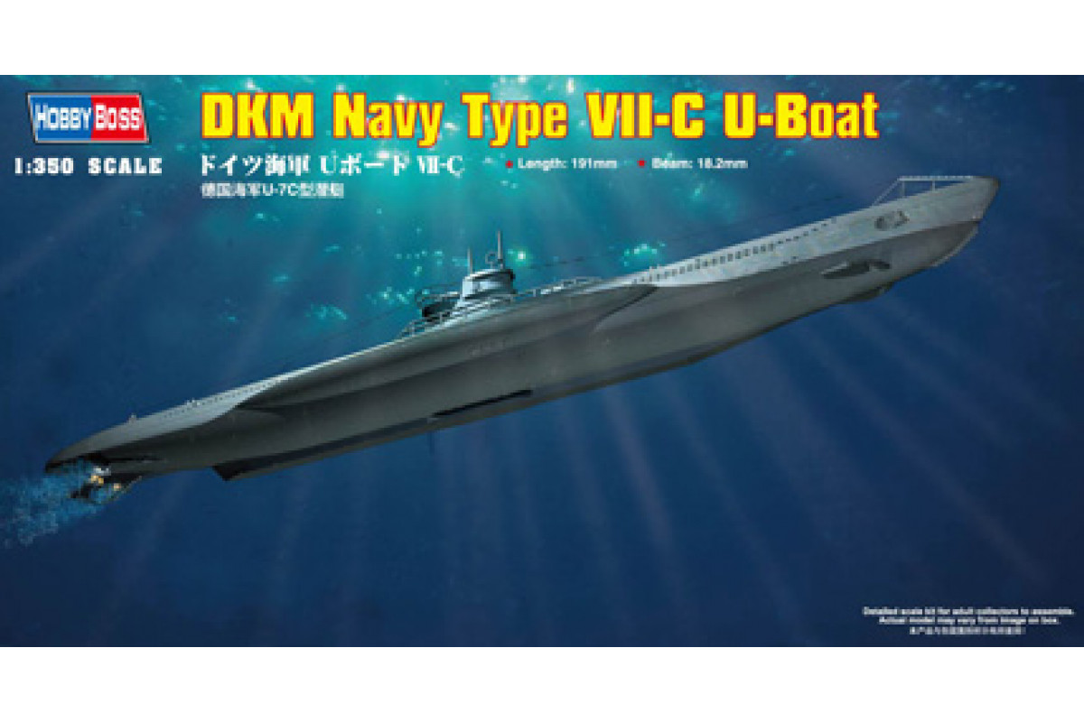 

Сборная модель Hobby Boss 1/350 DKM Navy Type VII-C U-Boat 83505