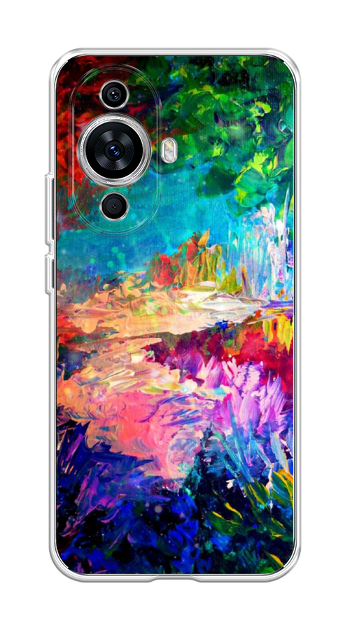 

Чехол на Huawei Nova 11 "Лес-гуашь", Синий;розовый;зеленый, 6121250-4