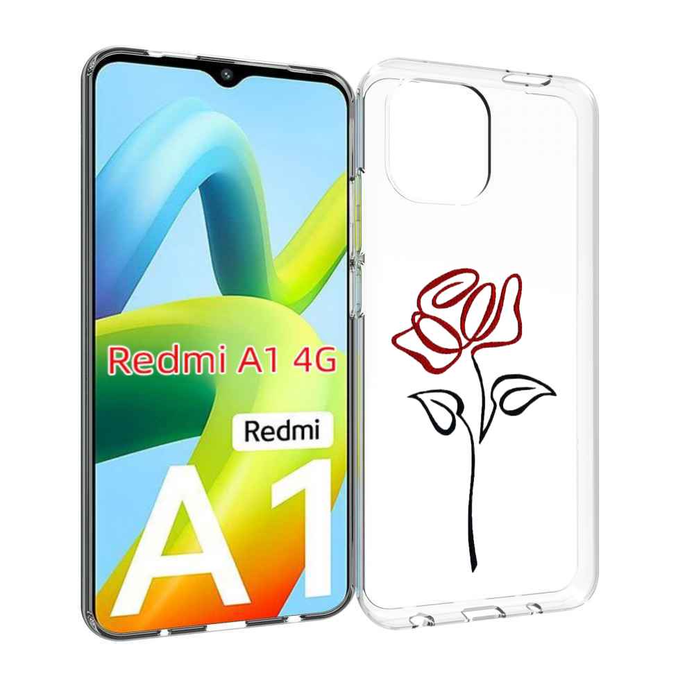 

Чехол Mypads Цветок В Одну Линию Для Xiaomi Redmi A1, Прозрачный, Tocco
