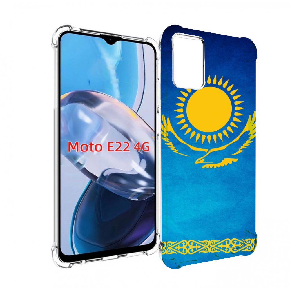 

Чехол MyPads герб и флаг казахстана для Motorola Moto E22 4G / E22i 4G, Прозрачный, Tocco