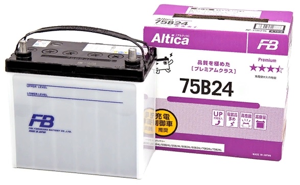 

Аккумулятор Furukawa Battery Altica Premium 60 А/ч 570 А обр. пол. 75B24L Азия авто