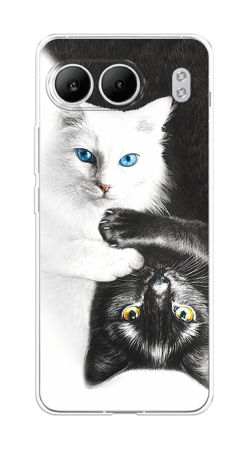 

Чехол на OnePlus Nord 4 5G "Коты Инь-Янь", Черный;белый;голубой, 155250-1