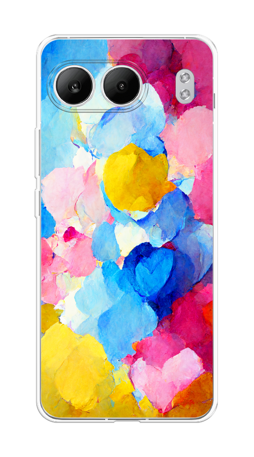 

Чехол на OnePlus Nord 4 5G "Яркие пятна", Синий;голубой;желтый;розовый, 155250-1