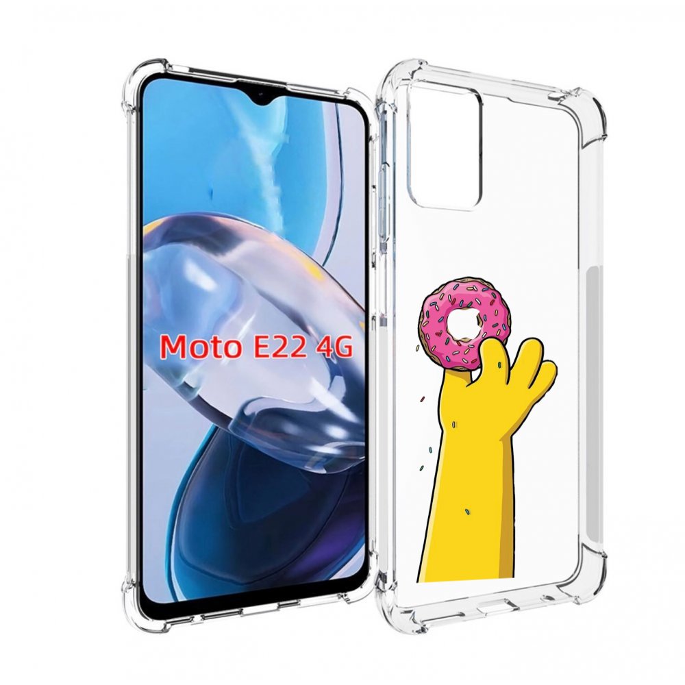 

Чехол MyPads вкусный-пончик для Motorola Moto E22 4G / E22i 4G, Прозрачный, Tocco